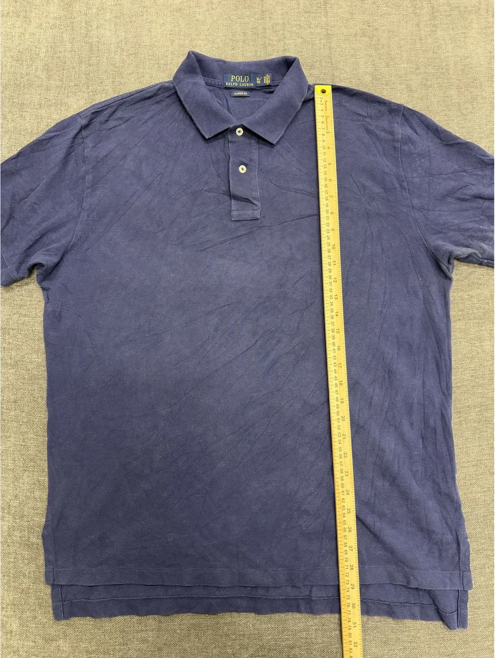 Polo Ralph Lauren Classic Fit Navy Blue Cotton Polo Shirt XL